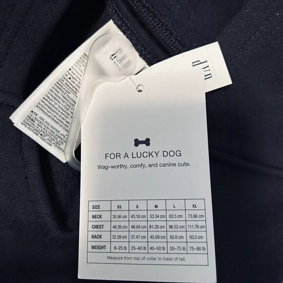 BNWT GAP LOGO PET HOODIE HEAVY SWEATSHIRT NAVY BLUE US SIZE MEDIUM (M) - Picture 6 of 12